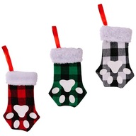 3PCS Christmas Decor Vianočné pančuchy s mačacími pazúrmi 3PCS Christmas Decor Vianočné pančuchy s mačacími pazúrmi