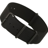 Silný čierny 20 mm NATO remienok na hodinky, vzor 1 Silný čierny 20 mm NATO remienok na hodinky, vzor 1
