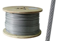100m Lano Oceľové Lano PVC 5mm 6x7+FC Pozink 100m Lano Oceľové Lano PVC 5mm 6x7+FC Pozink