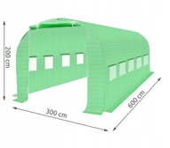 Záhradnícka fólia do skleníkov Fóliový tunel 6x3 18m2 Záhradnícka fólia do skleníkov Fóliový tunel 6x3 18m2
