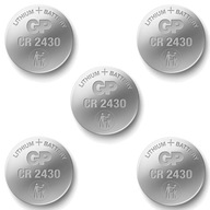 GP lítiová gombíková batéria CR2430 2430 x5 GP lítiová gombíková batéria CR2430 2430 x5