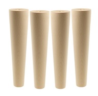 Noha 18 cm, drevená noha, surový buk, rovná Noha 18 cm, drevená noha, surový buk, rovná
