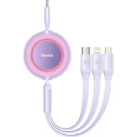 USB-C na USB-C microUSB, Lightning, Baseus kábel USB-C na USB-C microUSB, Lightning, Baseus kábel