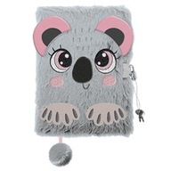 PLYŠOVÝ DENNÍK ZÁPISNÍK CHLUPÁČ KOALA 3D S VISNÝM ZÁMKOM PLYŠOVÝ DENNÍK ZÁPISNÍK CHLUPÁČ KOALA 3D S VISNÝM ZÁMKOM