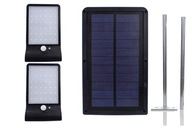2xIP65 solárne vodotesné svietidlo pre vonkajší panel