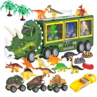 Vozík na skladovanie hračiek dinosaurov 22 ks