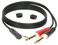 KÁBEL JACK 3,5 UHOL - 2X JACK 6,3 1m AUDIO KLOTZ KÁBEL JACK 3,5 UHOL - 2X JACK 6,3 1m AUDIO KLOTZ