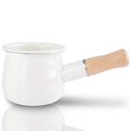 Smaltovaný hrniec na varenie mlieka, Mini ohrev Smaltovaný hrniec na varenie mlieka, Mini ohrev