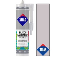 ATLAS SILIKÓN SANITÁRNY SILTON ŠEDÝ 202 280ml ATLAS SILIKÓN SANITÁRNY SILTON ŠEDÝ 202 280ml