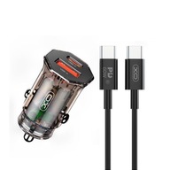 XO USB nabíjačka do auta USB-C PD QC 30W kábel XO USB nabíjačka do auta USB-C PD QC 30W kábel