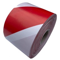 Výstražná páska biela a červená 70 mm 500 m