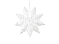 Papierová hviezda, 50 cm, biela Papierová hviezda, 50 cm, biela
