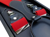 Red Suspenders Pánska sprostredkovateľská gangsta hipsterka Red Suspenders Pánska sprostredkovateľská gangsta hipsterka