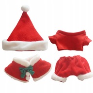 4ks Vianočné Doplnky Oblečenie pre bábiky Santa 4ks Vianočné Doplnky Oblečenie pre bábiky Santa