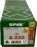 Skrutky do krovu 8x 220 SPAX doska 50 ks Skrutky do krovu 8x 220 SPAX doska 50 ks