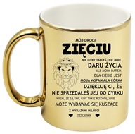PRÉMIOVÝ ZLATÝ HRNČEK NA ZAŤA, K MENINÁM, Vtipný DARČEK PRÉMIOVÝ ZLATÝ HRNČEK NA ZAŤA, K MENINÁM, Vtipný DARČEK