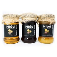 MEDOVÝ SET - lipový, medovicový, viackvetý 3x400g MEDOVÝ SET - lipový, medovicový, viackvetý 3x400g