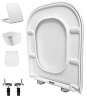 WC sedátko s mäkkým zatváraním, odnímateľné pre WC ROCA GAP duroplast, kovové pánty WC sedátko s mäkkým zatváraním, odnímateľné pre WC ROCA GAP duroplast, kovové pánty