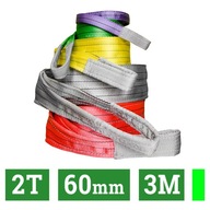 2T 60MM 3M popruh na žeriav so slučkami