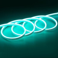 NEON FLEX LED pásik 12V VÝKONNÝ | 5 METROV ĽADOVÁ MODRÁ NEON FLEX LED pásik 12V VÝKONNÝ | 5 METROV ĽADOVÁ MODRÁ