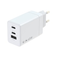 Rýchla sieťová nabíjačka 2xUSB C + USB GAN 65W Rýchla sieťová nabíjačka 2xUSB C + USB GAN 65W