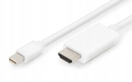 Kábel Mini DisplayPort 1.2 - HDMI 2.0 4K 60Hz 2m Kábel Mini DisplayPort 1.2 - HDMI 2.0 4K 60Hz 2m