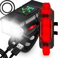 Svetlo na bicykel LED T6 Predné Zadné Nabíjateľné USB Svetlo na bicykel LED T6 Predné Zadné Nabíjateľné USB