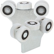 VOZÍK 43MM PRE BRÁNY POSUVNÝCH DVERÍ 5 VALČEK 2 KS VOZÍK 43MM PRE BRÁNY POSUVNÝCH DVERÍ 5 VALČEK 2 KS