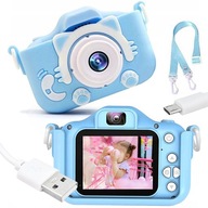 Detský digitálny fotoaparát Herný fotoaparát + puzdro na šnúrku