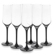 Poháre na šampanské Prosecco Rubin Black 220ml Poháre na šampanské Prosecco Rubin Black 220ml