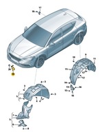 VODNÝ DEFLEKTOR VW SEAT CUPRA SKODA ORIGINAL OE