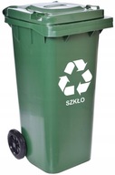 Nádoba na odpad 120L zelený odpadkový kôš