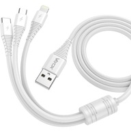 VAYOX USB KÁBEL 3V1 MICRO USB, USB-C, LIGHTNING 1M RÝCHLE NABÍJANIE VAYOX USB KÁBEL 3V1 MICRO USB, USB-C, LIGHTNING 1M RÝCHLE NABÍJANIE