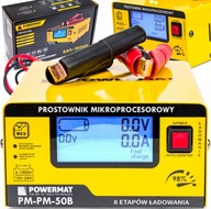 MIKROPROCESOROVÝ USMERŇOVAČ Nabíjateľný 12V 24V MIKROPROCESOROVÝ USMERŇOVAČ Nabíjateľný 12V 24V