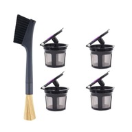 4x Opätovne použiteľné kapsuly s kávovým filtrom pre 4x Opätovne použiteľné kapsuly s kávovým filtrom pre