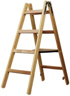 Obojstranný drevený rebrík, 4 stupne Brennenstuhl