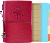 Vintage Cestovateľský kožený notebook A5 Vintage Cestovateľský kožený notebook A5