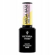 Victoria Vynn MEGA BASE Pink Hybridná stavebná báza ružová 15 ml Victoria Vynn MEGA BASE Pink Hybridná stavebná báza ružová 15 ml