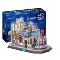 3D puzzle 149 ks. Notre Dame LED Cubic Fun