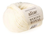 Priadza Merino Royal - 062 - Krémová Priadza Merino Royal - 062 - Krémová