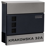 ANTRACITOVÁ KOREŠPONDENČNÁ KRABIČKA + NÁPIS ANTRACITOVÁ KOREŠPONDENČNÁ KRABIČKA + NÁPIS