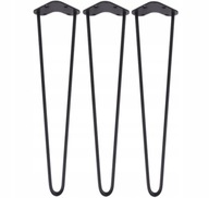 Hairpin Legs kovové stolové nohy 51 cm, 3 ks, čierne