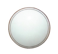 Biele okrúhle sklenené tienidlo na stropné svietidlo 31,6 cm