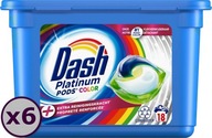 Dash Platinum Pods Color gélové pracie kapsuly Color 18 pranie P&G BE NL