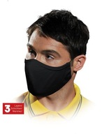 Opätovne použiteľná maska ​​/ čierna / MAS-SAFER