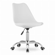 Otočná stolička ALBA - biela, dizajnová a odolná