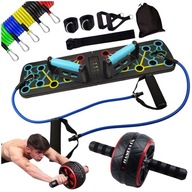 DOMÁCI TRÉNINGOVÝ SET PUSH-UP DOSKA + ODPOROVÉ PÁSY + Ab Wheel DOMÁCI TRÉNINGOVÝ SET PUSH-UP DOSKA + ODPOROVÉ PÁSY + Ab Wheel