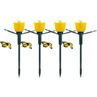 4x Solárna záhradná lampa LED TULIP BUTTERFLY 4x Solárna záhradná lampa LED TULIP BUTTERFLY