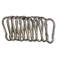 Karabína karabínka nerezová západka 5x50mm 10 ks Karabína karabínka nerezová západka 5x50mm 10 ks