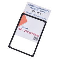 A4 MAGNETICKÝ RÁM NA PLAGÁT, ČIERNA + PLAGÁT NA ZAISTENIE VRECKA - A4 A4 MAGNETICKÝ RÁM NA PLAGÁT, ČIERNA + PLAGÁT NA ZAISTENIE VRECKA - A4